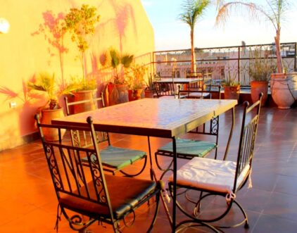 M14-terrasse Terrasse privée avec vue sur Palais elbadii